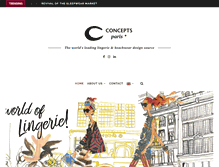Tablet Screenshot of conceptsparis.com